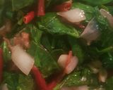 A picture of step 4 of Tofu in Creamy Baby Spinach puree.