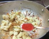 A picture of step 4 of Falahari aloo.