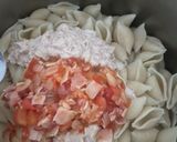 Foto del paso 5 de la receta: Pasta fría con atún y maíz 🌽