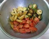 A picture of step 7 of Marinated Grilled Zucchini & Tomato Salad.