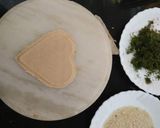 A picture of step 6 of Dil leaves /soya Parantha.