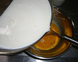 A picture of step 7 of Creamy Smooth Easy Caramel Pudding Made in a Frying Pan.