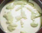 A picture of step 10 of Great As A Gift Matcha Marbled Unbaked Cheesecake.