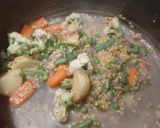A picture of step 6 of Oats Moong Dal khichdi.