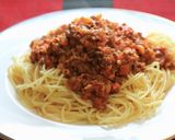 A picture of step 7 of Meat Sauce Spaghetti.