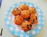 Foto del paso 4 de la receta: Cupcakes de vainilla con arándanos y crumble