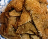 A picture of step 3 of Inari Sushi with Burdock Root.