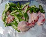 Baked Spicy Chicken And Okra In Banana Wrap recipe step 5 photo