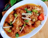 A picture of step 8 of Achari chicken karahi😋.