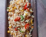 Foto langkah ke 6 dari resep Nasi Goreng Pelangi Ikan Cakalang.