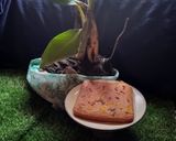 A picture of step 3 of Banana suji cake.
