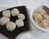 A picture of step 3 of Okara Mochi with Rice Bran.