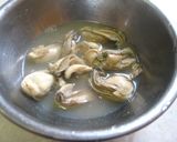 A picture of step 1 of Soy Milk Gratin with Oyster and Spinach.