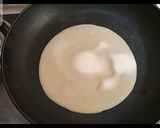 A picture of step 5 of Roti\Chapati \Phulka with liquid dough.