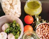 A picture of step 1 of Makhana foxnuts Bhel.