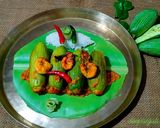 A picture of step 14 of Stuffed pointed gourd with prawn/ chingri patoler dorma.