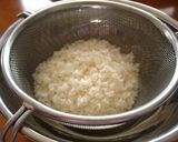 A picture of step 1 of Sakura Shrimp Seasoned Rice.