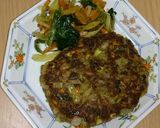 A picture of step 6 of Tortilla-Style Okara Oyaki (Flat Cakes).