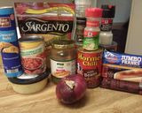 A picture of step 1 of Chili Cheese Casserole.