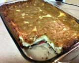 A picture of step 9 of White chocolate chip macadamia nut chocolate chip cheesecake.