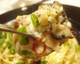 A picture of step 24 of Vongole Bianco with Oysters and Olive Oil.