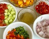 A picture of step 1 of Healthy Peach 🍑 Salsa.