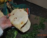 A picture of step 13 of Flat  Naan  Bread نان تافتون.