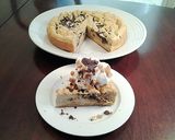 A picture of step 8 of Flourless Peanut Butter Chip Cake.