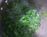 A picture of step 2 of Spinach with paneer.
