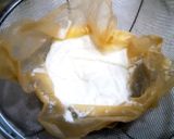 A picture of step 4 of Snowy White Cheesecake Made with Yogurt.