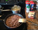 A picture of step 2 of Texas Stuffed Bell Peppers.