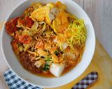 Foto langkah ke 6 dari resep Lontong Mie Surabaya.