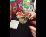 A picture of step 1 of Watermelon tang juice 🍋🍉🥭.