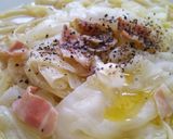 A picture of step 6 of Salt & Butter Flavored Soup Pasta with Cabbage & Bacon.