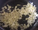A picture of step 1 of Creamy Mushroom Pasta With Onions And Spinach.