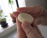 A picture of step 2 of Okara Isobe Mochi.