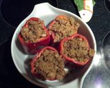 A picture of step 8 of Pinky's Quinoa Stuffed Bell Peppers.
