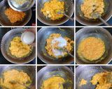 A picture of step 3 of Gajar Halwa Burfi/ Carrot Burfi.