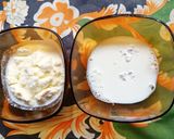 A picture of step 1 of Avocado and mango Pudding.
