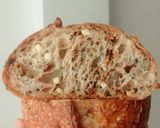 Foto langkah ke 26 dari resep Wijen Jinten Hitam Chili Flakes Cheese Sourdough Bread (Open Bake Method).
