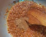 A picture of step 3 of Bhindi masala.