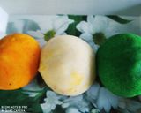 A picture of step 4 of Tiranga Sooji Pitha.