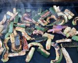 Une image de l'étape 13 de Duo de courgettes et aubergine chinoise aux gingembre et épices.