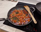 A picture of step 4 of Cod & chorizo stew with butter beans.