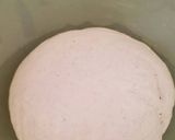 A picture of step 3 of Peanuts bun, baked on the pan.