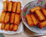 Hình bước làm 4 của món Chả giò bắp