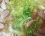 A picture of step 4 of Sweet Onion & Spring Cabbage ☆ Soup Pasta.