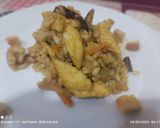 Foto del paso 6 de la receta: Arroz frito con pollo, verduras y curry amarillo