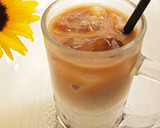 A picture of step 7 of Iced Cafe au Lait with Black Tapioca.
