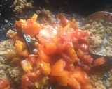 A picture of step 4 of Chettinad Paneer.